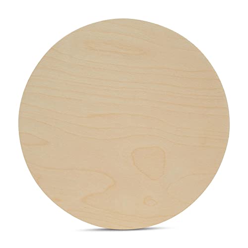 Wood Circles 19 inch, 1/4 Inch Thick Cutouts, Pack of 1 Baltic Birch Unfinished Wood Circles for Crafts, by Woodpeckers Woodpeckers