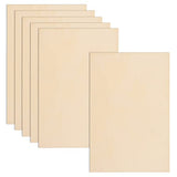 6 Pack Basswood Sheets 12 x 18 x 1/8 Inch-3 mm Unfinished Plywood for Craft Thin Wood Boards Sheets Rectangle Wood Panels for DIY School Projects, AWIZOM