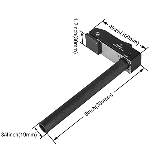 2 Pack MFT Style Hold Down Clamp Long Bench Dog Clamp 3/4 Inch Dog Hole Clamp Woodworking Benchtop Quick Clamps Aluminum Alloy (19mm) - Lengthened - WoodArtSupply