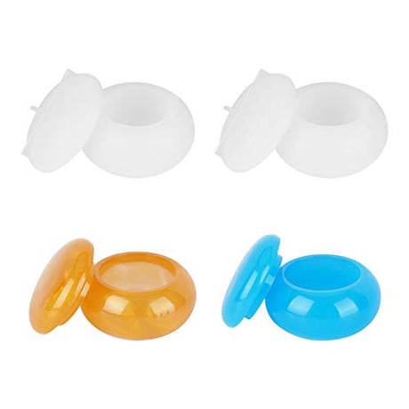 Resin Box Molds, Gartful Silicone Bottle Resin Molds with Lids, Storage Container Epoxy Casting Molds for Storing Jewelry Earrings, Rings, Coins, Gartful