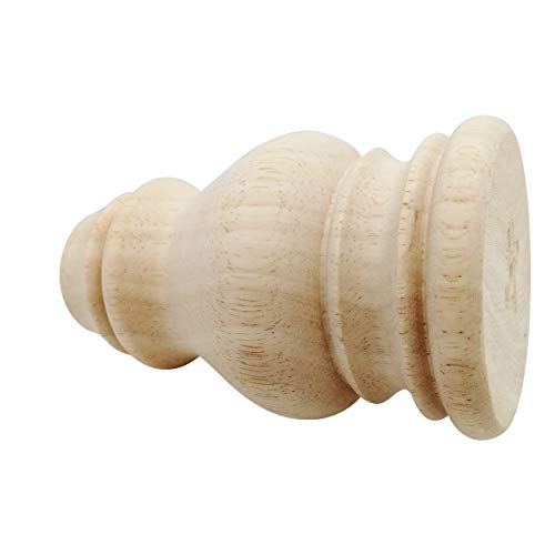Btibpse 4.7 Inch Wood Furniture Legs Replacement Sofa Couch Chair Ottoman Loveseat Coffee Table Cabinet Feet Unfinished Bun Foot Set of 4 Btibpse