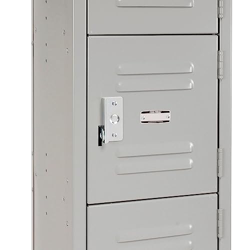 Global Industrial Six Tier Locker, 12x15x12, 6 Door, Unassembled, Gray Global Industrial