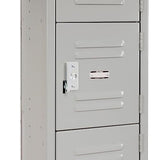 Global Industrial Six Tier Locker, 12x15x12, 6 Door, Unassembled, Gray Global Industrial