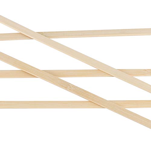 ZOENHOU 500 PCS 15.5 Inch Natural Bamboo Sticks for Crafts, Wooden Craft Sticks, Bamboo Sticks for Parol Making Molding Building Supplies