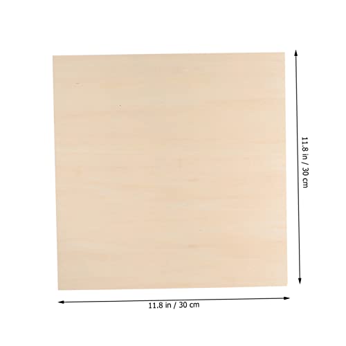 Anneome 10pcs Hand Painted Wood Panel Bamboo Fitted Sheet Wooden Signs Natural Wood Slices DIY Wooden Plank Blank Unfinished Basswood Sheets Basswood Anneome