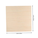 Anneome 10pcs Hand Painted Wood Panel Bamboo Fitted Sheet Wooden Signs Natural Wood Slices DIY Wooden Plank Blank Unfinished Basswood Sheets Basswood Anneome