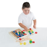 Melissa & Doug Wooden Construction Building Set in a Box (48 pcs) Melissa & Doug