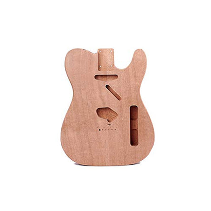 Alnicov Unfinished Electric Guitar Body for Fender Telecaster TL Guitar DIY Accessory Mahogany Wood - WoodArtSupply