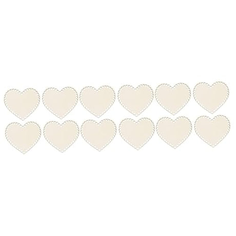 EXCEART 12 PCS Love Wood Chips Wood Crochet Basket Base DIY Wood Knitting Base Wooden Crochet Hooks Wood Purse Crocheting Supplies Bag Bottom Crochet EXCEART