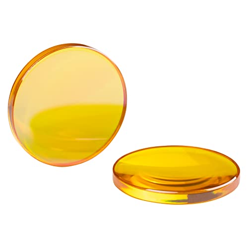Cloudray CO2 Laser Lens 20mm Laser Mirror CO2 Laser Focal Lens Dia20mm FL63.5mm, CVD ZnSe CO2 Laser Focus Lens for CO2 Laser Engraver Cutter Machine Cloudray