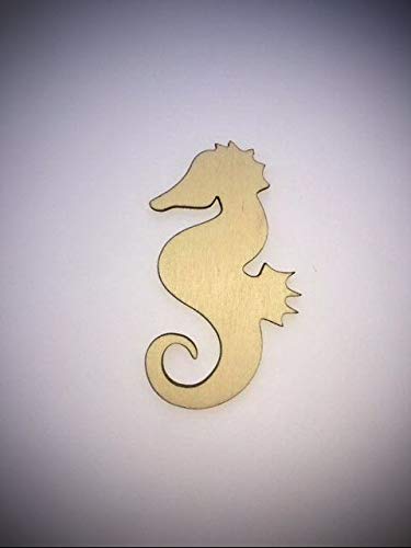 5" Set of 5 Seahorse Unfinished Wood Laser Cut Wood 1/4" Thickness - WoodArtSupply