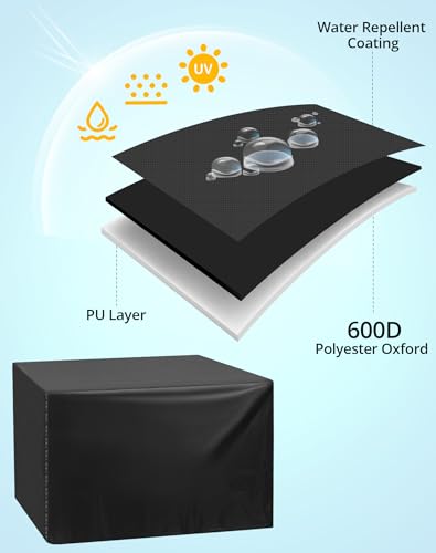 QWORK Universal Planer Dust Cover, Table Saw Cover, Miter Saw Cover, Protect Against Sawdust and Wood Chips, 28.3" x 24.4" x 19.6", Black, Fits Most QWORK