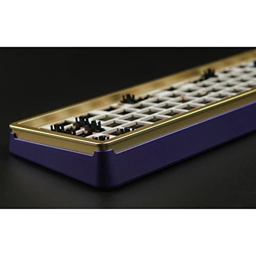 DRAOZA GK61 Custom DIY Gaming Mechanical Keyboard Kit, Aluminum Metal CNC Shell, RGB Hot Swap 3pin/5pin Switch, Programmable Triple Mode Bluetooth