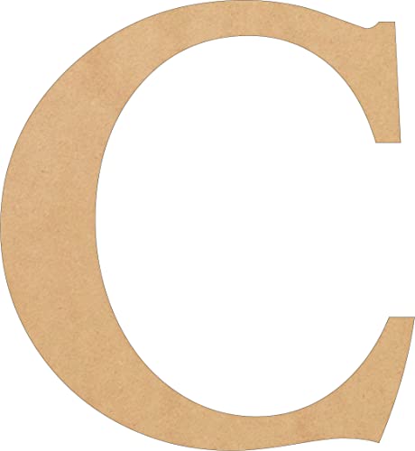 8 Inch Wooden Letter Times Craft C Blank, Unfinished Wood Alphabet ABC Letters for Kids, Wall Hanging Home Decor Decoration NEXTCraft