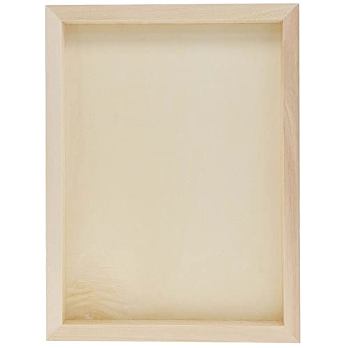 6 Pack Unfinished 9x12 Wooden Canvas Boards for Painting, Crafts, Blank Deep Cradle (0.87 Inches Thick) - WoodArtSupply