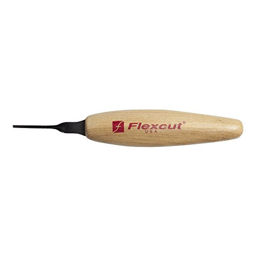 Flexcut Micro Sweep, Razor Sharp High Carbon Cutting Blade, 1.5 mm (MT19) - WoodArtSupply