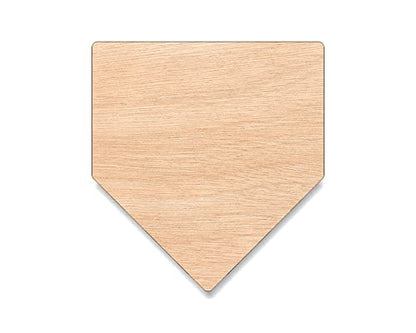 Unfinished Wood for Crafts - Home Plate Baseball Softball Diamond Base - Large & Small - Pick Size - Unfinished Wood Cutout Shapes Sports Team Trophy