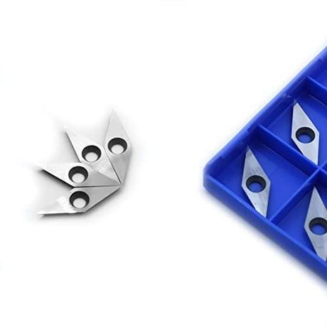 CDBP Diamond Carbide Insert replacement cutter for woodturning, 10 X 28- Dia4.3mm with Sharp Point Indexable carbide cutter fits For DIY Wood Lathe CDBP