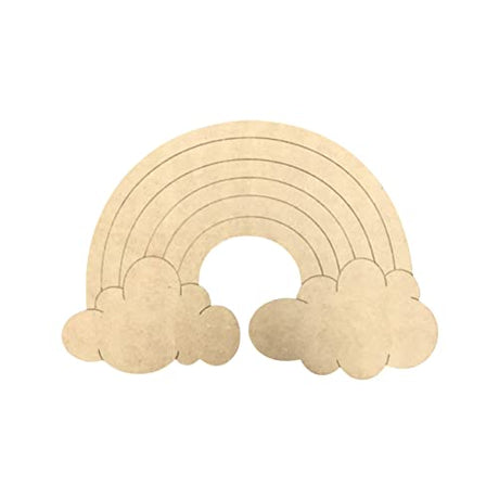 Rainbow DIY, Engraved Shape, Unfinished Wooden Cutout Craft, Build-A-Cross Build-A-Cross