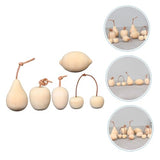 SEWOART 5pcs Graffiti Wooden Ornaments DIY Painting Fruits Crafts Wood Lemon Cherry Pear Unfinished Fruits Crafts Unpainted Crafts Fruit Decor Wooden SEWOART