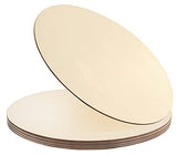 5Pcs 14 Inch Wood Circles for Crafts, Unfinished Blank Wooden Rounds Slice Wooden Cutouts for DIY Crafts, Door Hanger, Sign, Wood Buring, Painting, pojah