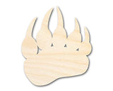 Unfinished Wood Bear Paw Shape - Wildlife Craft - up to 36" DIY 5" / 1/8" 24 Hour Crafts