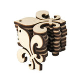 ALL SIZES BULK (12pc to 100pc) Unfinished Wood Laser Cutout Fleur de Lis Dangle Earring Jewelry Blanks Shape Crafts Made in Texas Texan Wood Crafts
