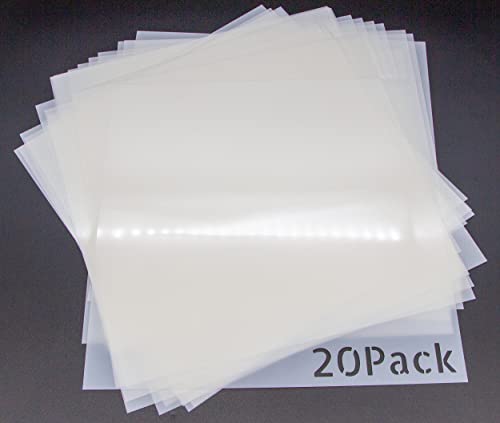 20 Pack 7.5mil Mylar Sheets, 12 X 12 Inch Stencil Paper for Cricut, Laser Cutting, Template Plastic for Quilting, Blank Plastic Sheets for Crafts, - WoodArtSupply