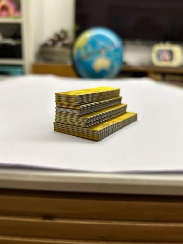 Toicann 23 Gauge Pin Nails (5/8",3/4",1",1-3/8") 4000 pcs Copper Plated Headless Pinner Nails for 23 GA Pneumatic or Electric Pinner or Pin nail gun, Toicann