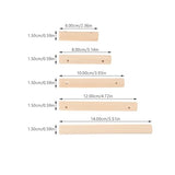 KALLORY Unfinished Wooden Rods, 25Pcs Wood Sticks Wooden Dowel Rods Unfinished Hardwood Sticks for Crafts and DIY Pet Cage Swing Cage KALLORY