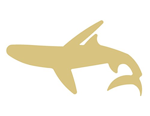 Shark Cutout Unfinished Wood Nautical Decor Ocean Beach House Door Hanger MDF Shaped Canvas Style 3 Diverse Woodworking