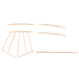 Fancyes Set of 2 Guitar Spruce Brace Wood Kit for Luthier Guitar Maker DIY Fancyes