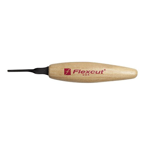 FLEXCUT Micro Sweep, Razor Sharp High Carbon Cutting Blade, 2 mm for Miniature and Fine Detail Work (MT20) - WoodArtSupply