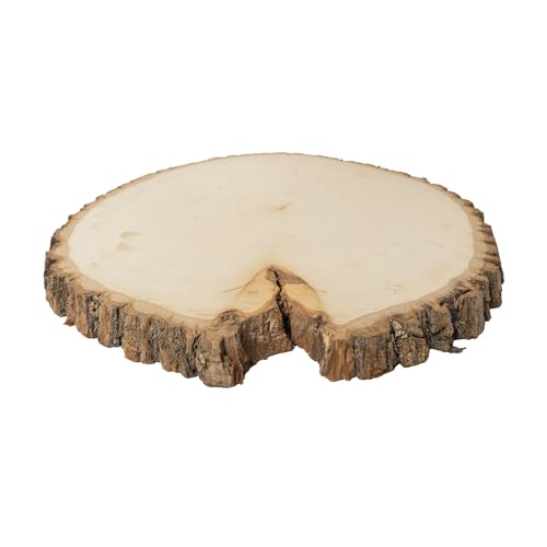 Walnut Hollow Rustic Basswood Round, Extra Large 12-14" Wide with Live Edge Wood (Pack of 6) - for Wood Burning, Home Décor, and Rustic Weddings - WoodArtSupply