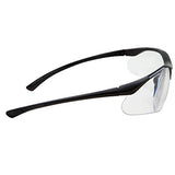 grinderPUNCH Full Lens Magnification Safety Glasses with Black Frame | Clear Lens | | Magnifying Reading Eyewear (+2.00 Diopter) grinderPUNCH