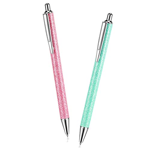 2 Pieces Weeding Pen Vinyl Pen Pin Weeding Tool Fine Point Weeding Tool Glitter Metal Vinyl Air Release or Car Puncturing Installation Retractable - WoodArtSupply