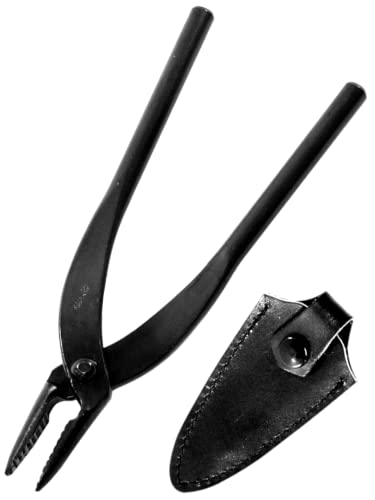 KAKURI Bonsai Pliers 7.2" (185 mm) Bonsai Wire and Jin Pliers Tool, Japanese Carbon Steel, Black, Made in JAPAN KAKURI