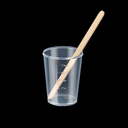 56 PCS Resin Mixing Kit,12PCS 100ML Disposable Measuring Cups,24PCS 50ML Mixing Cups for Resin,20 Wooden Stirring Sticks, Mixing Cups for Epoxy - WoodArtSupply