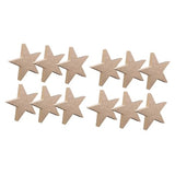 Abaodam 12 Pcs Wooden Star Ornament Unfinished Wood Star Cutouts Blank Star Cutout Farmhouse Xmas Table Blocks Christmas Wooden Craft Christmas Decor Abaodam