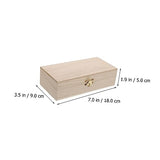 VOSAREA 9 Pcs clamshell wooden box mini containers obx jewelry moisennette jewelry Rustic Jewelry Chest jewelry organizer tray unfinished wood VOSAREA