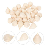 TEHAUX 30Pcs Wooden DIY Unfinished Wood Craft Mushroom Crafts for Kids Wooden Painting Crafts Figure peg Dolls Unfinished Wood Doll Wooden Mushrooms TEHAUX