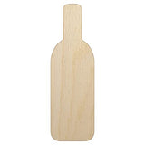 Wine Bottle Solid Unfinished Wood Shape Piece Cutout for DIY Craft Projects - 1/4 Inch Thick - 6.25 Inch Size Sniggle Sloth