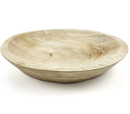 EWEIGEER Wooden Fruit Serving Bowl Hand-Carved Root Dough Bowls Creative Living Room Real Wood Candy Bowl
