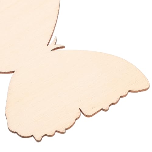 KALLORY 48pcs Unfinished Wooden Cutouts Butterfly Wood Cutouts Butterflies Blank Wood Slices Animals Painting Crafts for Kids DIY Home Decoration KALLORY