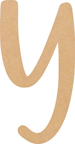 Wooden Letter 10'' Tall Craft Blank, Unfinished Wood Letter Y ABC Alphabet Hometown Font, Kids Unpainted DIY Shape - WoodArtSupply