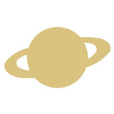 Saturn Cutout Unfinished Wood Planet School Decor Space Door Hanger MDF Shape Canvas Style 1 (12") Diverse Woodworking