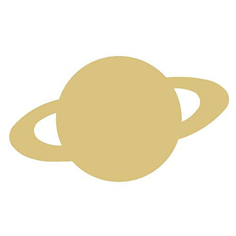 Saturn Cutout Unfinished Wood Planet School Decor Space Door Hanger MDF Shape Canvas Style 1 (12") Diverse Woodworking