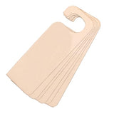 6pcs Unfinished Wood Door Knob Hangers Blank Natural Signs Plaque Gift Tag Memo Board for DIY Craft Home Hotel Meeting Session Office ULTNICE