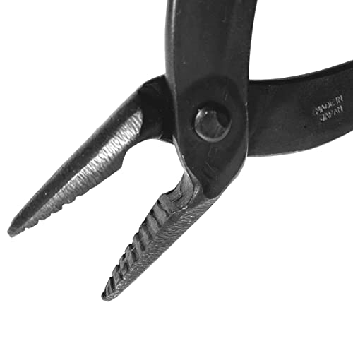KAKURI Bonsai Pliers 7.2" (185 mm) Bonsai Wire and Jin Pliers Tool, Japanese Carbon Steel, Black, Made in JAPAN KAKURI