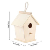 Wooden Decorative Birdhouse,Unfinished Outside Garden Patio Decorative Nesting Box Bird House Cage for Attracts Focket
